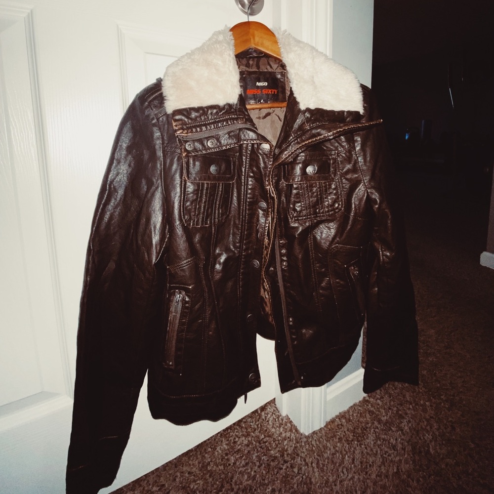 Vintage Leather Miss Sixty Jacket 💋❤️‍🔥